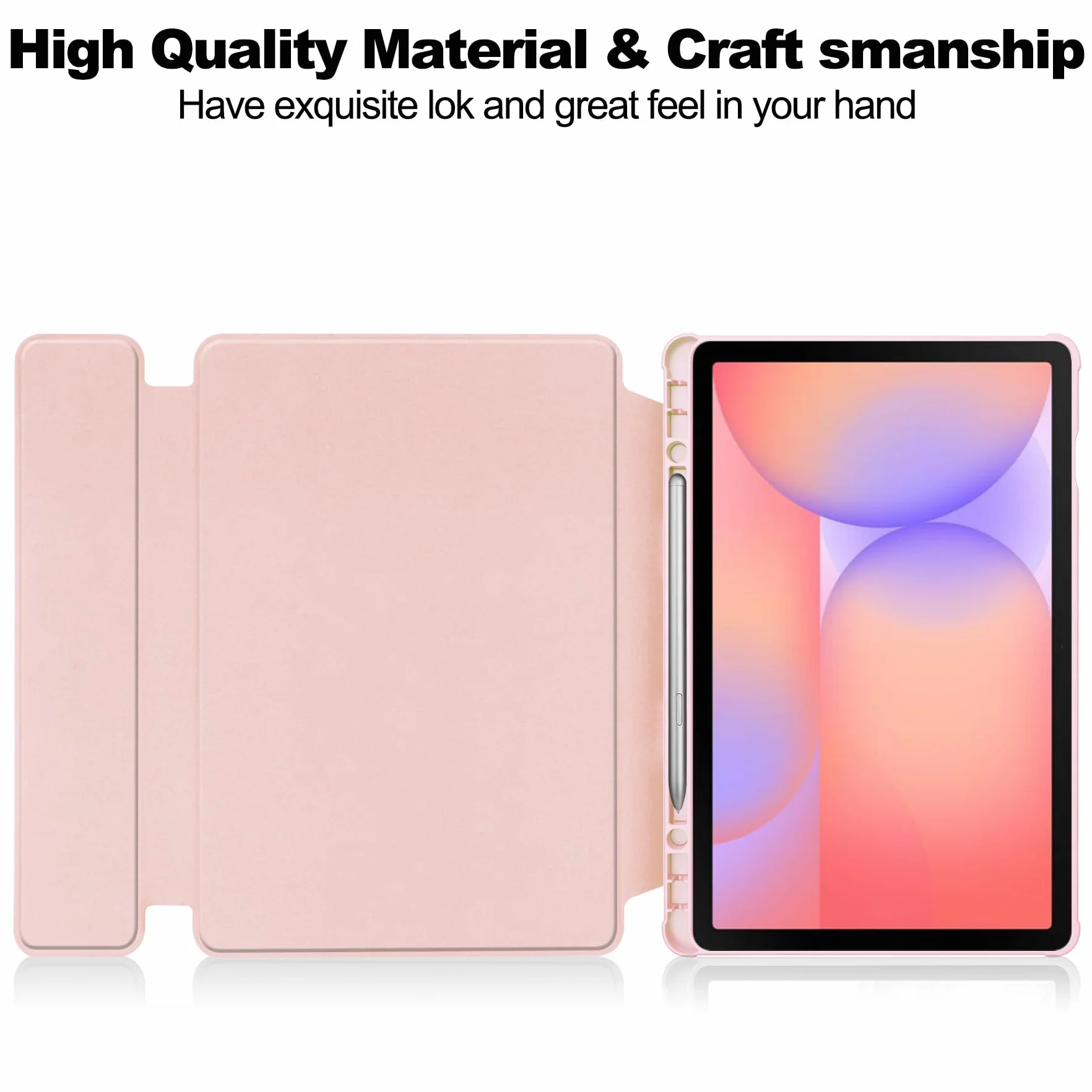 Etui kompatybilne z Samsung Galaxy Tab S10 Lite 5G 27.7 cm (model SM-X400/X406B) etui z klawiaturą, etui z uchwytem na długopis, obrotowym stojakiem, folio flip smart etui na tablet, automatyczne