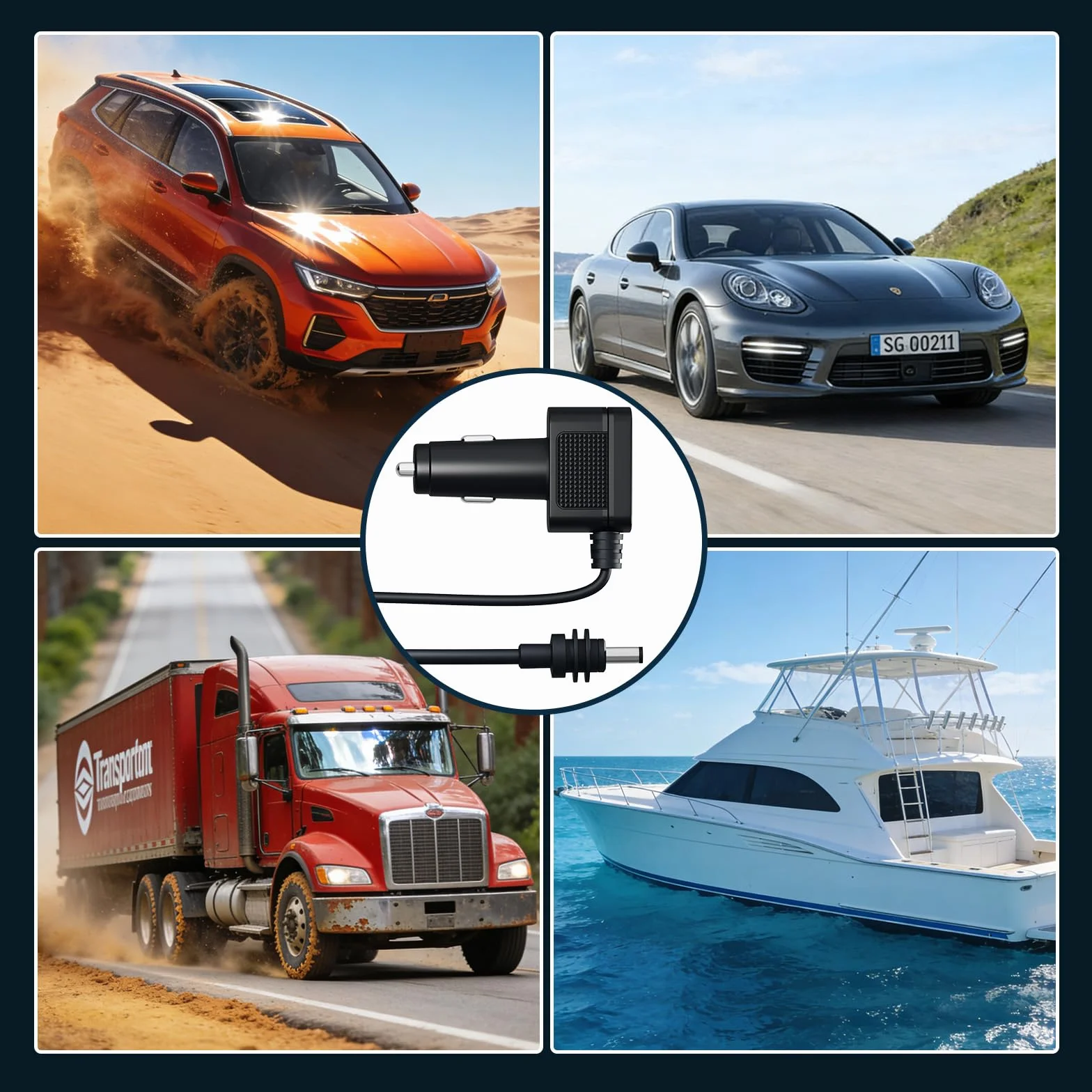 Adapter Samochodowy MMOBIEL do Starlink Mini – Ładowarka USB 12V-24V DC 60W 3M Podwójne Porty USB-C i A 33W Wyświetlacz Napięcia LCD