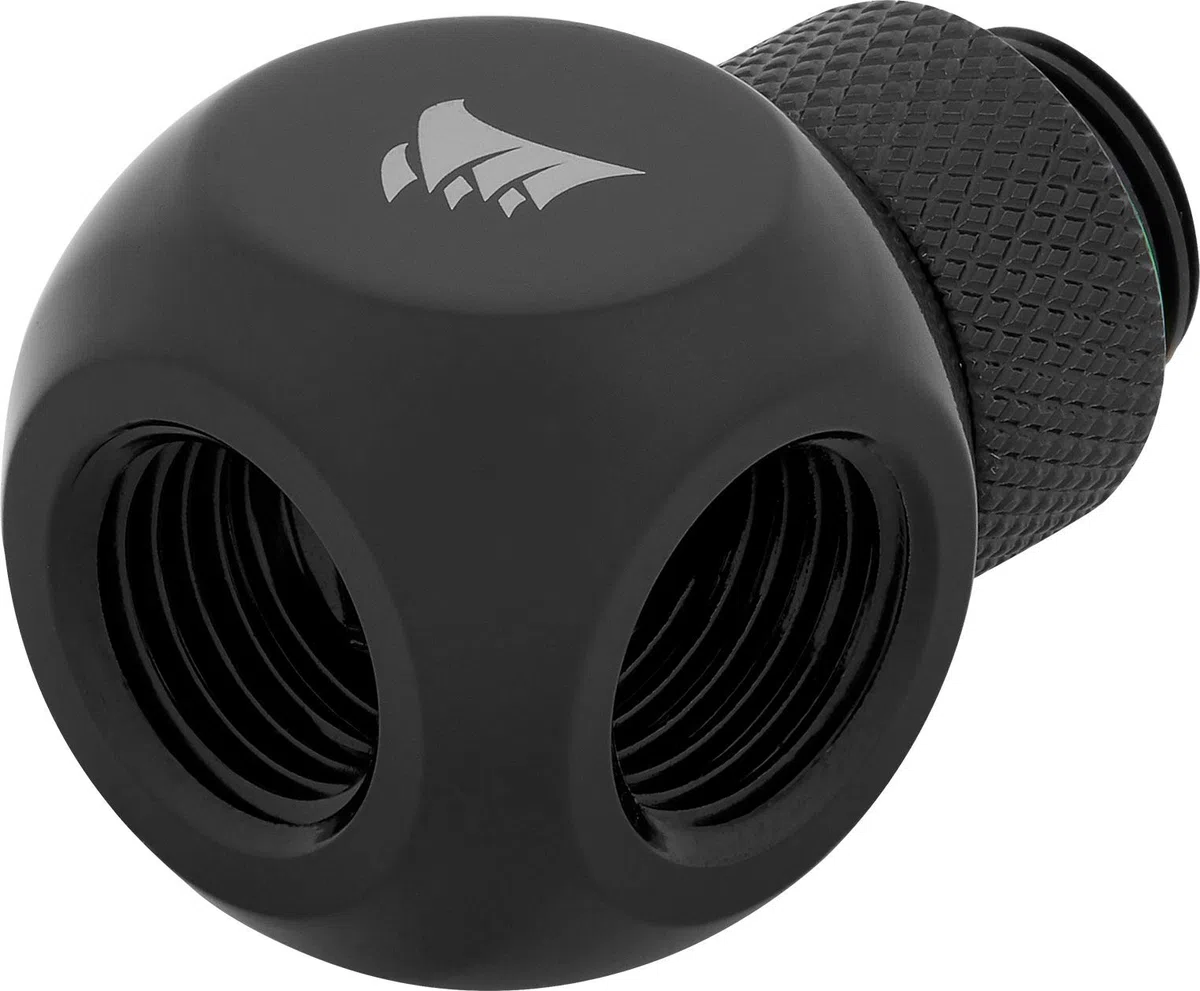 CORSAIR seria Hydro X, XF rozgałęźnik obrotowy typu Y, czarny