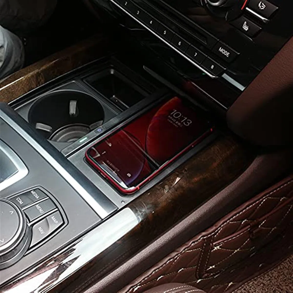 Wivplex Bezprzewodowa ładowarka samochodowa QI, dla BMW, X5 F15 X6 F16 X5M F85 X6M F86 2012-2018 10W bezprzewodowa ładowarka do telefonu panel ładowania Pad Ładowarki bezprzewodowe