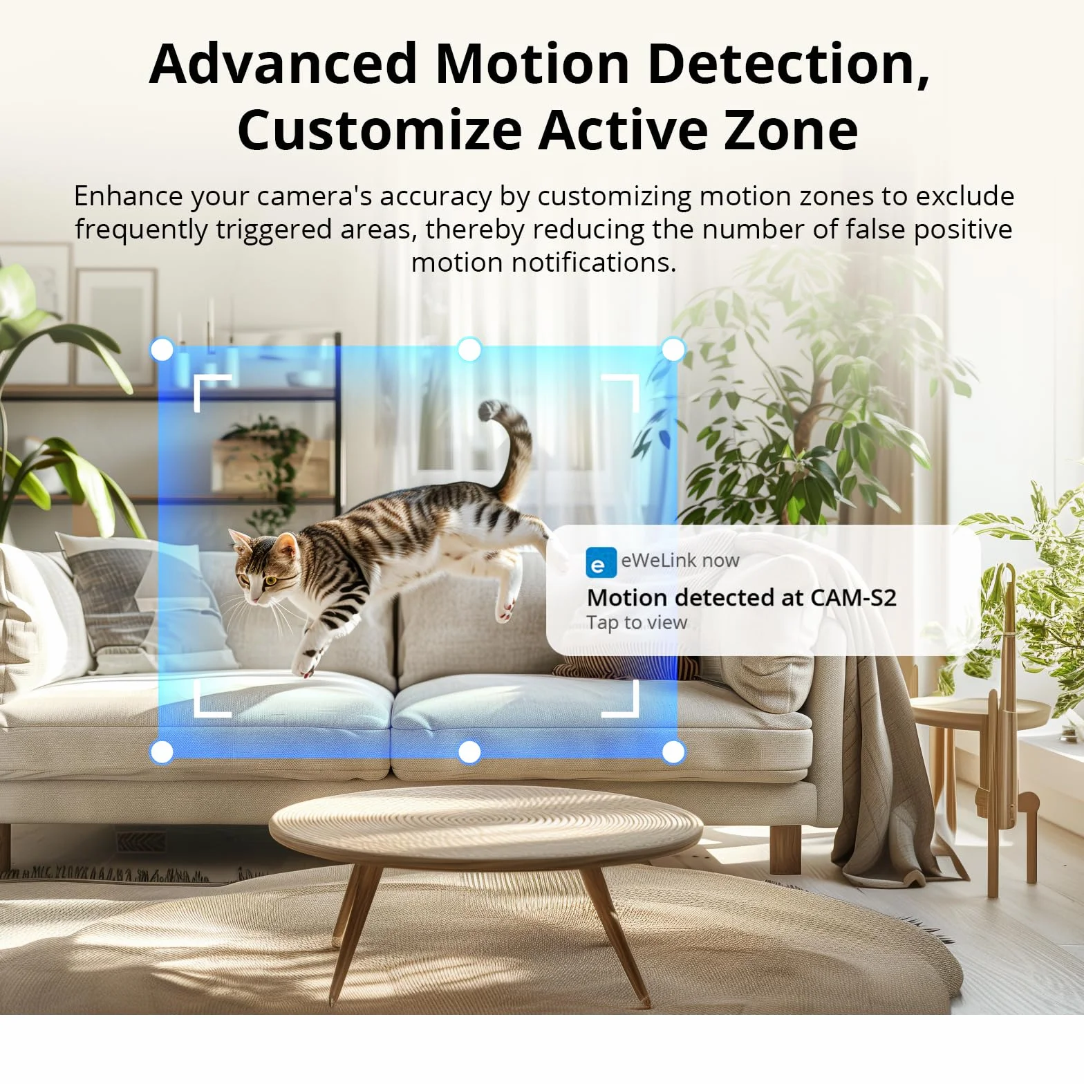 SONOFF CAM-S2 Inteligentna kamera WiFi 2,4 GHz 1080P HD noktowizor wykrywanie ciała dwukierunkowe audio