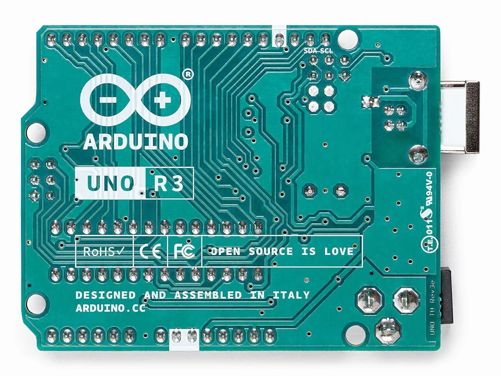 Arduino Uno REV3 [A000066] – mikrokontroler ATmega328P, 16MHz, 14 pinów cyfrowych I/O, 6 wejść analogowych, 32KB Flash, łączność USB, kompatybilny z Arduino IDE do projektów DIY i prototypowania