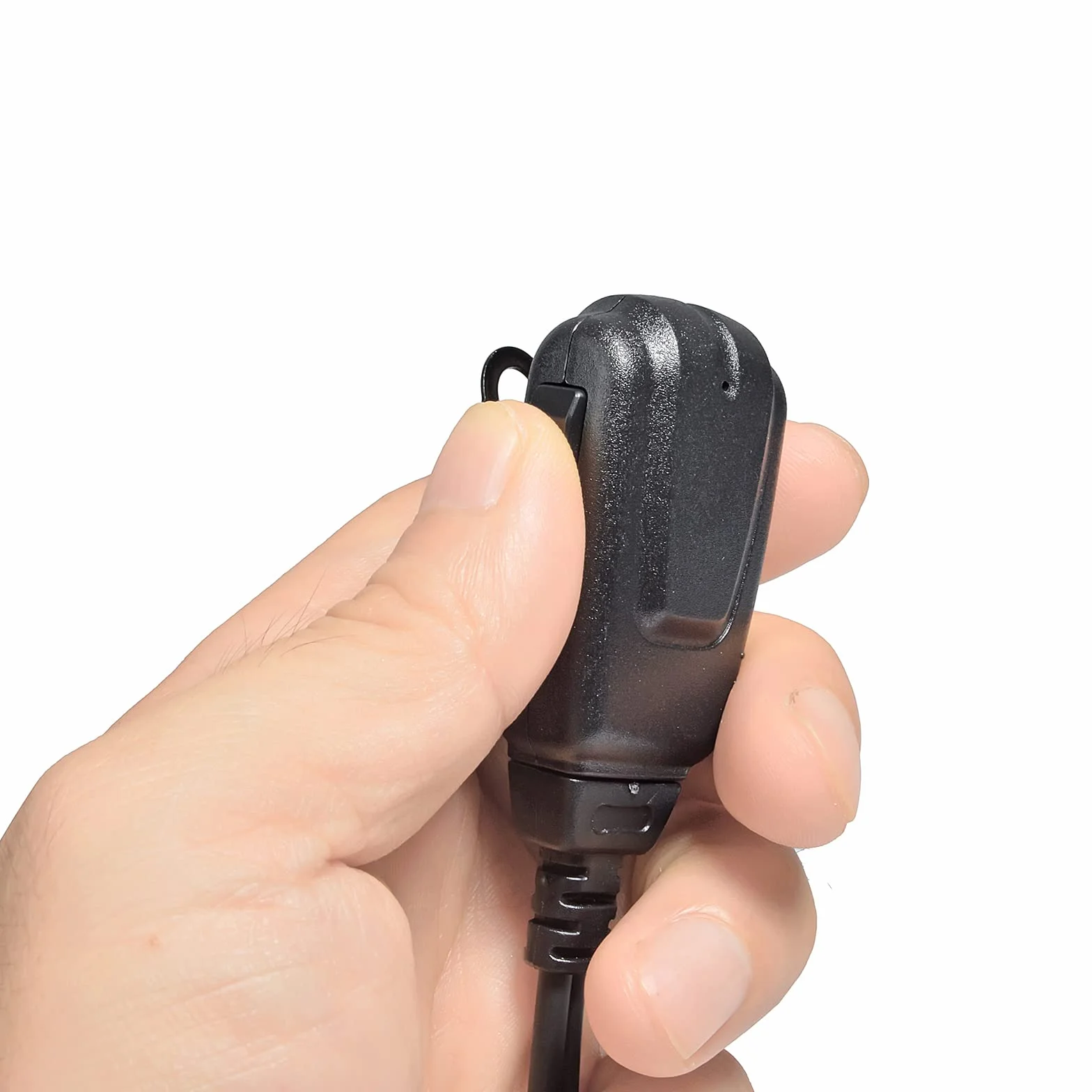 Słuchawki radiowe kompatybilne z Retevis Baofeng UV5R Kenwood TK250 Walkie Talkie Headset z PTT i mikrofonem (czarny G, 2 sztuki)