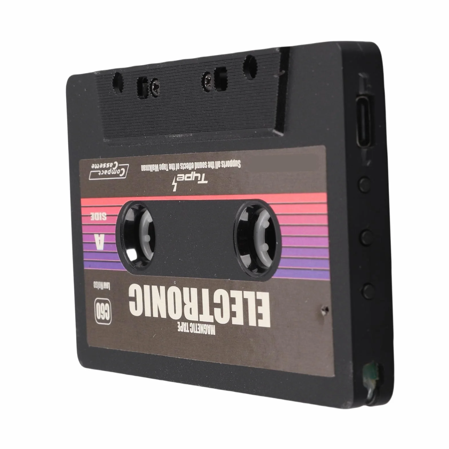Fdit Samochodowy Adapter do Kaset Bluetooth Stylowy i Przenośny Odbiornik do Płynnego Odtwarzania Muzyki w Pojazdach Konstrukcja Zasilana Przez USB