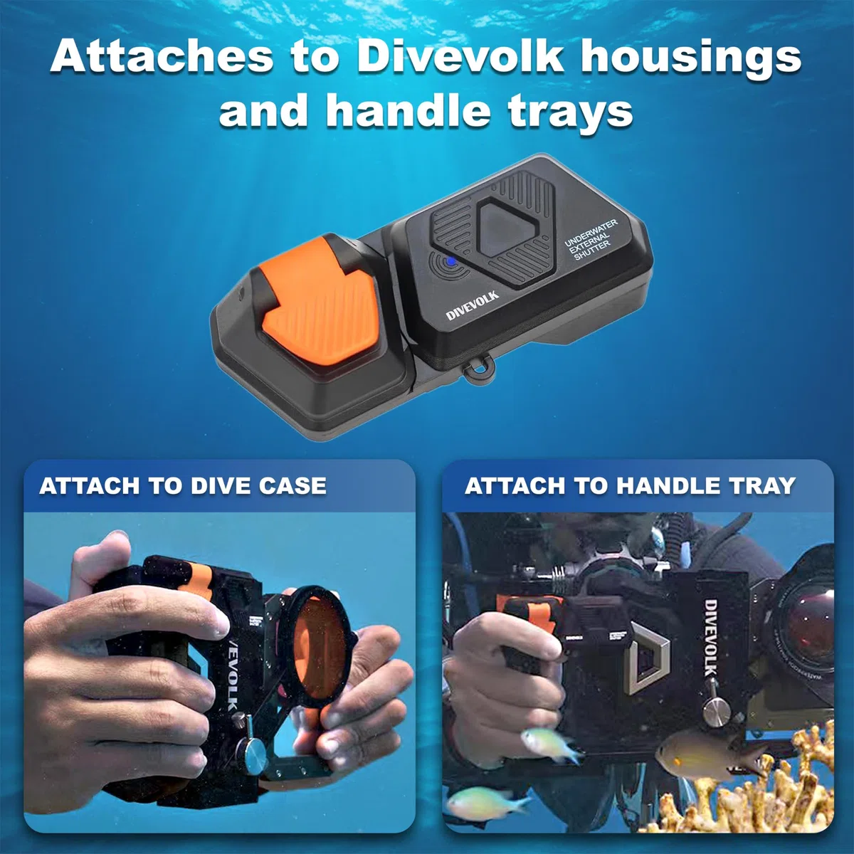DIVEVOLK Podwodna zewnętrzna migawka do obudowy Seatouch 4 Max Plus