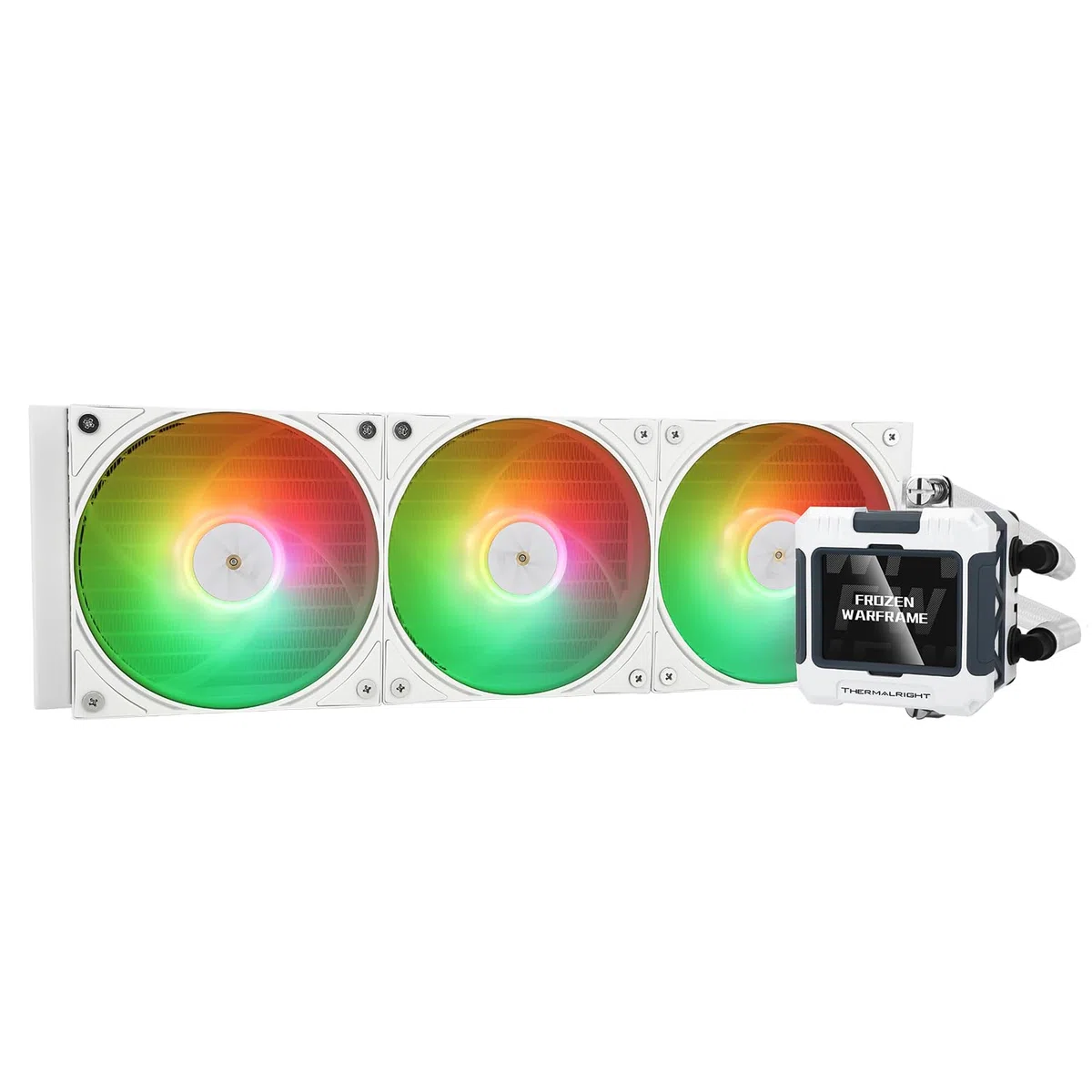 Thermalrlght FW 360 biały ARGB CPU chłodziarka wodna z 3 wentylatorami PWM z 2000 obr./min, ekran LCD IPS o rozdzielczości 320 * 240, chłodzenie procesora cieczy, chłodzenie procesora PC Aio Cooler