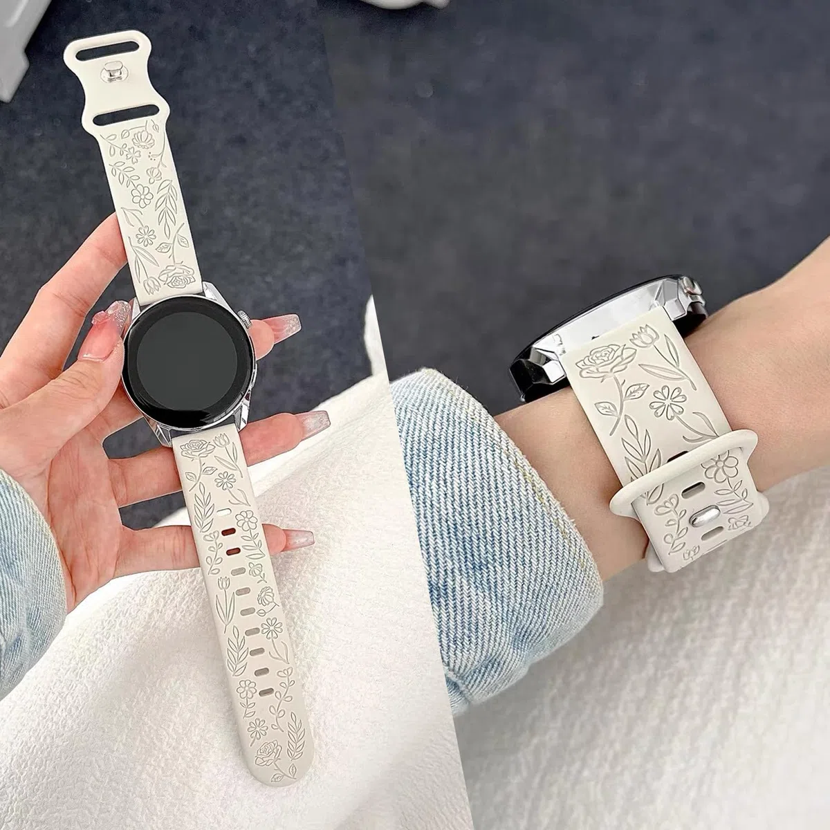 Zapasowy pasek do zegarka Garmin Venu, 18 mm, 20 mm, 22 mm, sportowy pasek do zegarka Amazfit Bip Helio, miękki silikonowy pasek kompatybilny z Samsung Watch