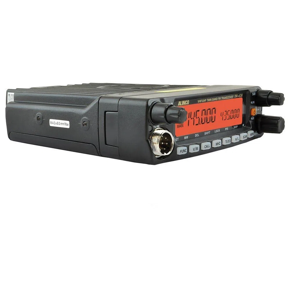 Alinco DR-638HE dwuzakresowa stacja radiowa 144-146 MHz / 430-440 MHz VHF/UHF do radia amatorskiego