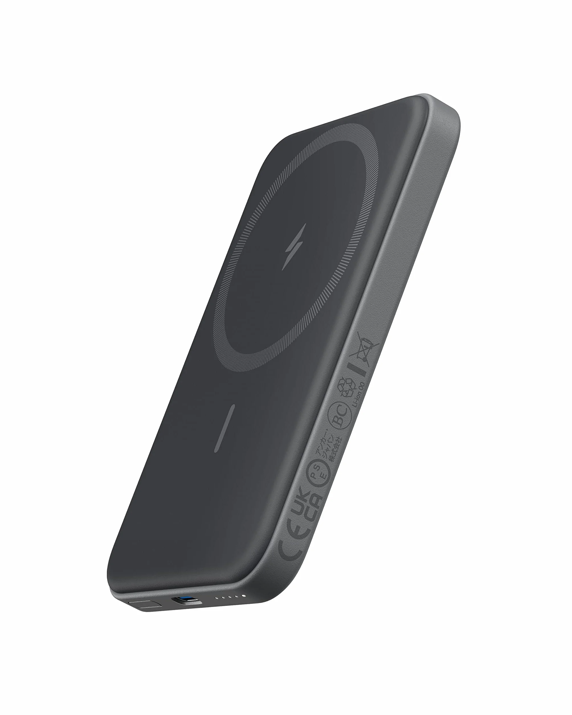Anker 621 Magnetic Battery (MagGo), magnetyczny powerbank 5000 mAh, z kablem USB-C, kompatybilny tylko z iPhone 16/16 Pro/16 pro max/15/15 Pro/15 pro max (Czarny)