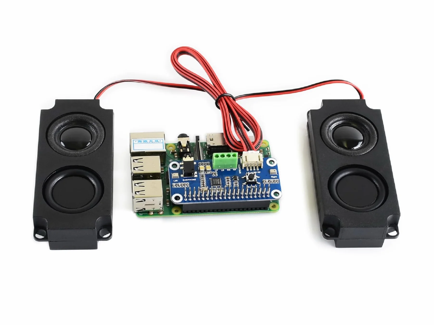 WM8960 czapka z kartą dźwiękową Hi-Fi do Raspberry Pi 5, 4B, 3B+, Zero 2W, Zero W, Zero WH