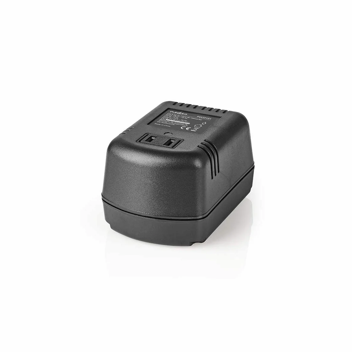 NEDIS POCO101 przetwornica | 230 V AC - 110 V AC | 75 W | nieuziemione wyjście US czarny