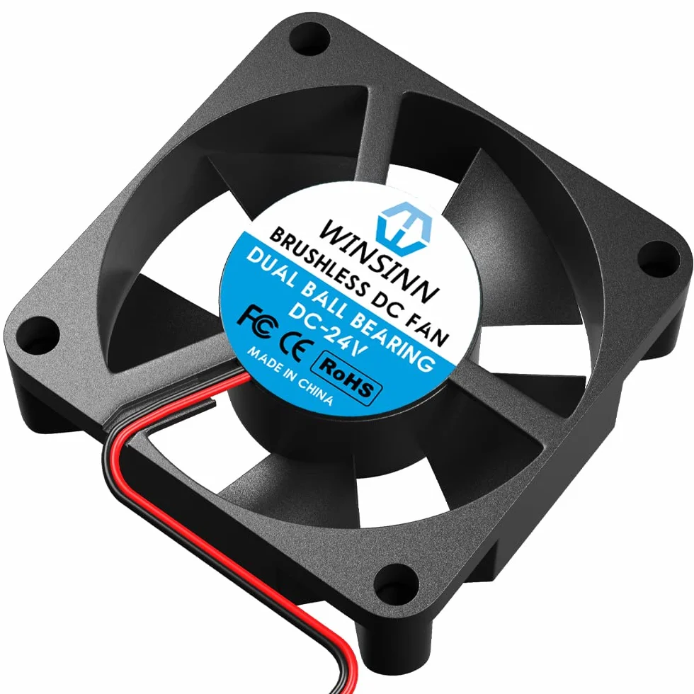 WINSINN Wentylator 35 mm 24 V podwójne łożysko kulkowe bezszczotkowy 3510 35 x 10 mm - wysoka prędkość (opakowanie 5 szt.)