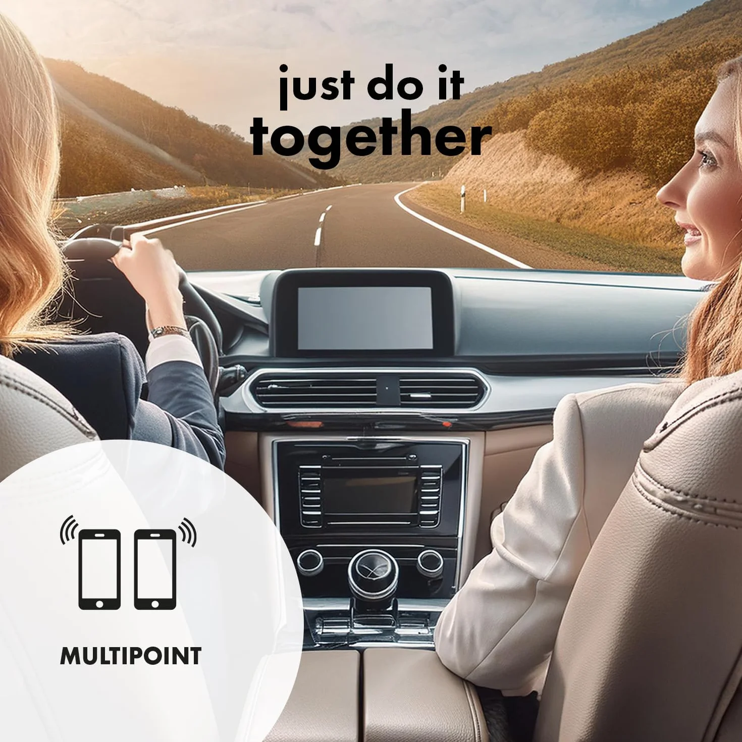 Audiocore AC480 Bezprzewodowy zestaw głośnomówiący Bluetooth 5.0 klips na wizjer