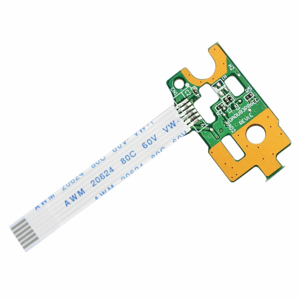 Gintai Płytka przycisku przełącznika zasilania z kablem Flex do HP Pavilion 15-N 14-N 15-F Series 15-n097sa 15-n032sa 15-n096sa 32U83PB0020 DA0U83PB6E0 DA0U83PB6EC 732076-001