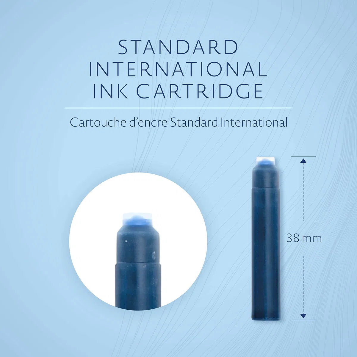 Waterman Wkłady atramentowe do piór | międzynarodowy standardowy rozmiar | Serenity Blue | 36 sztuk