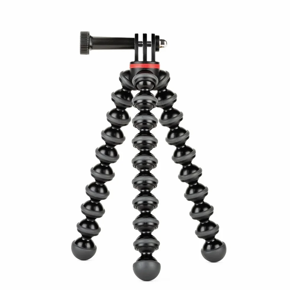 JOBY JB01516-BWW GorillaPod 500 Action flexibles Ministativ (mit Stiftbefestigung für GoPro, 360-Grad-Kameras und andere Action-Kameras, Traglast bis zu 500 g)