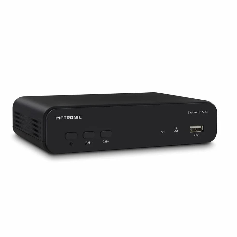 Metronic Zapbox HD-SO.3 Odbiornik HD TDT-T2, dekoder z PVR, USB, HDMI, SCART, czarny