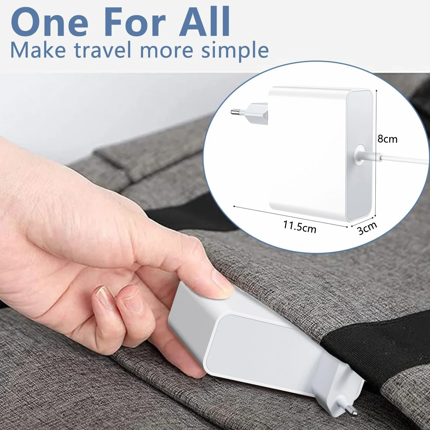 MacBook Pro ładowarka, 85 W T--Tip magnetyczny adapter zasilania (zasilacz) kompatybilny z MacBook Pro 15/13-inch (A1398 A1424) i MacBook Air 11/13-inch (A1465 A1466), współpracuje z modelami 2012