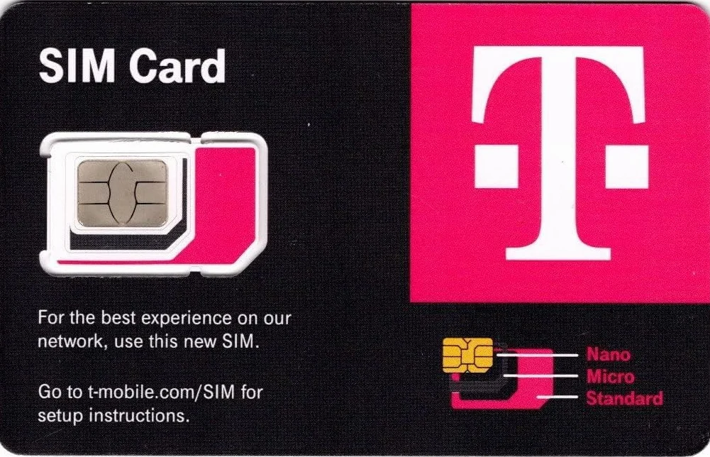Karta SIM USA do podróży do USA. Przedpłacona. Sieć T-Mobile z nieograniczonymi danymi, połączeniami i wiadomościami tekstowymi. Nowa ulepszona karta SIM 5G! (4 dni)