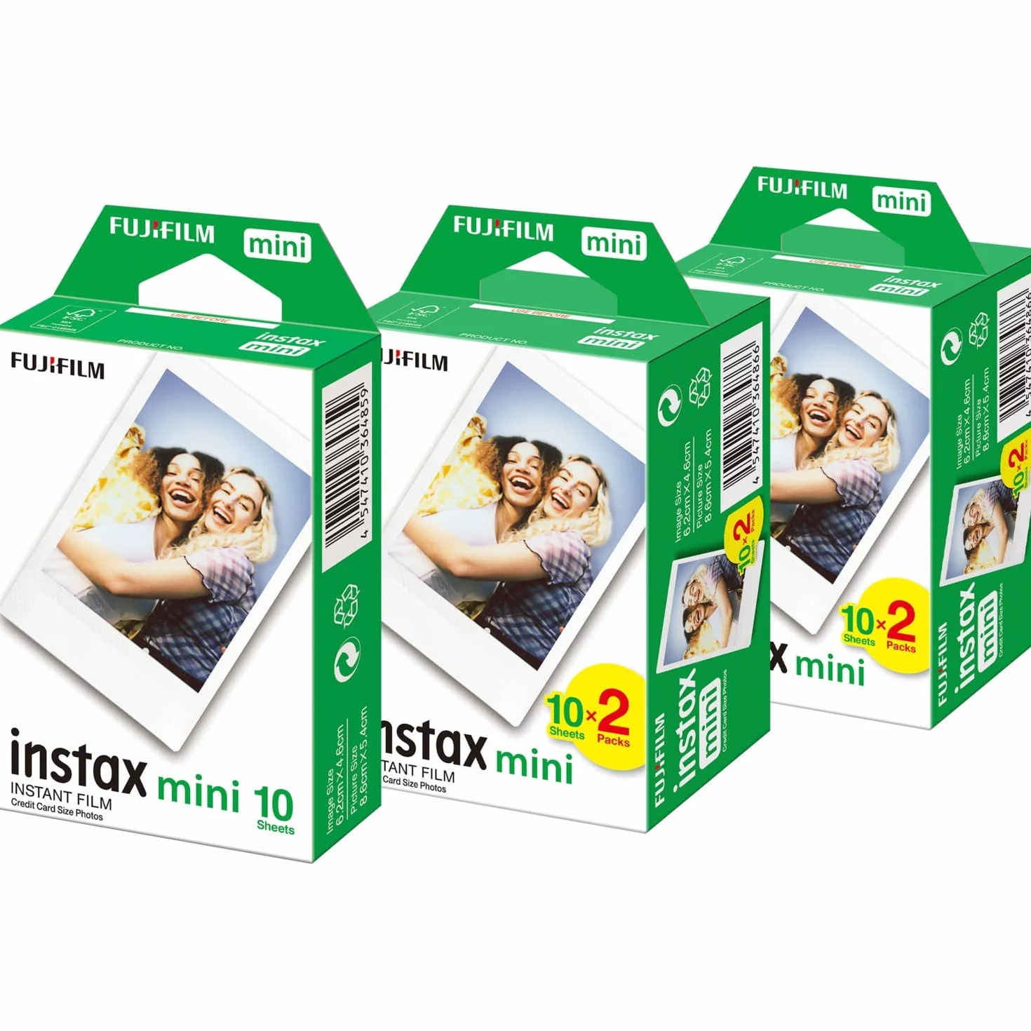 Fujifilm Instax Mini 7, 8, 9, 11, 25, 70, 90, zestaw 50 filmów