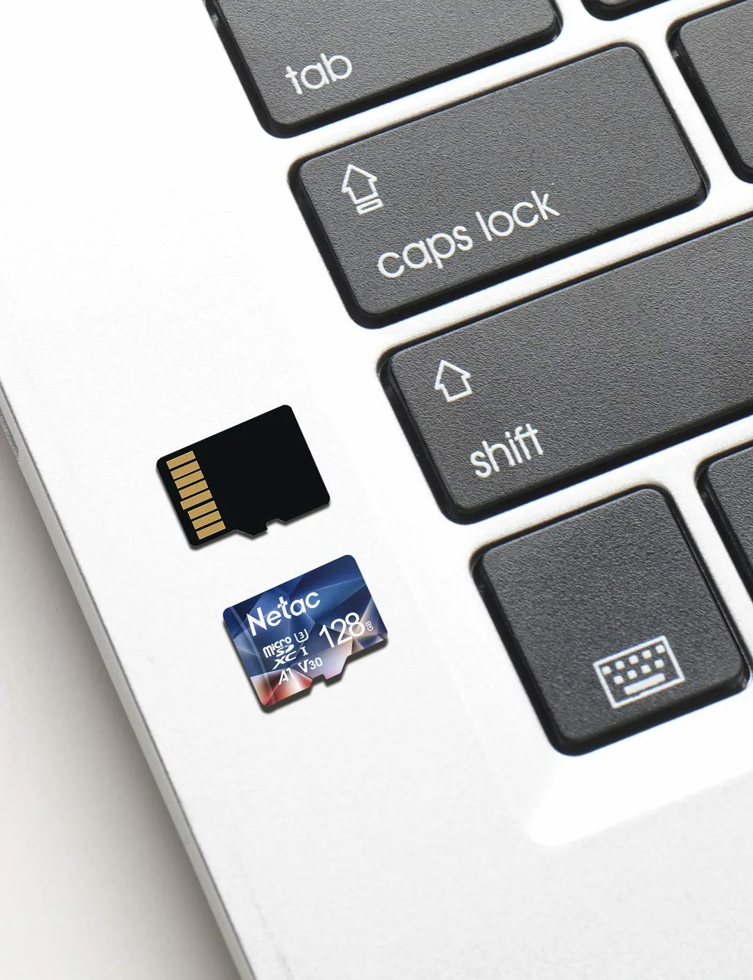 Netac Karta micro SD 128 GB, A1, U3, C10, V30, 4K, 667X, UHS-I, prędkość do 100/30 MB/s (R/W)