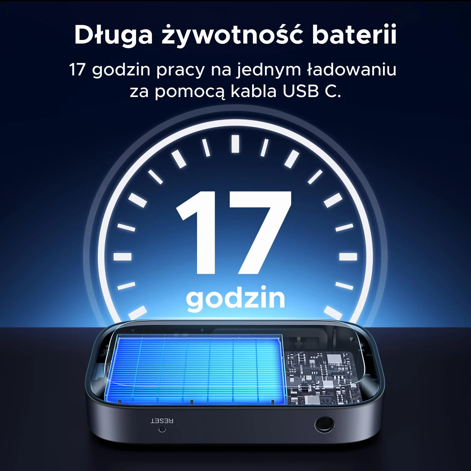 UGREEN Adapter Bluetooth samochodowy LDAC Hi-Res Audio Gold Standard 17h baterii odbiornik Jack