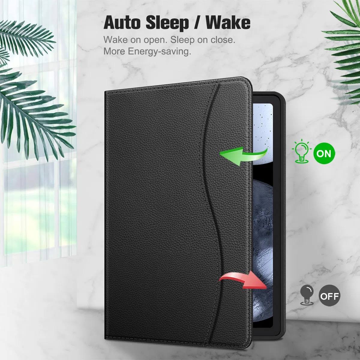 Fintie Etui do Samsung Galaxy Tab S6 Lite 10.4 2022/2020 SM-P610/P613/P615/P619, miękkie etui ochronne z TPU na tył obudowy z uchwytem S Pen i przegródkami na dokumenty, czarne
