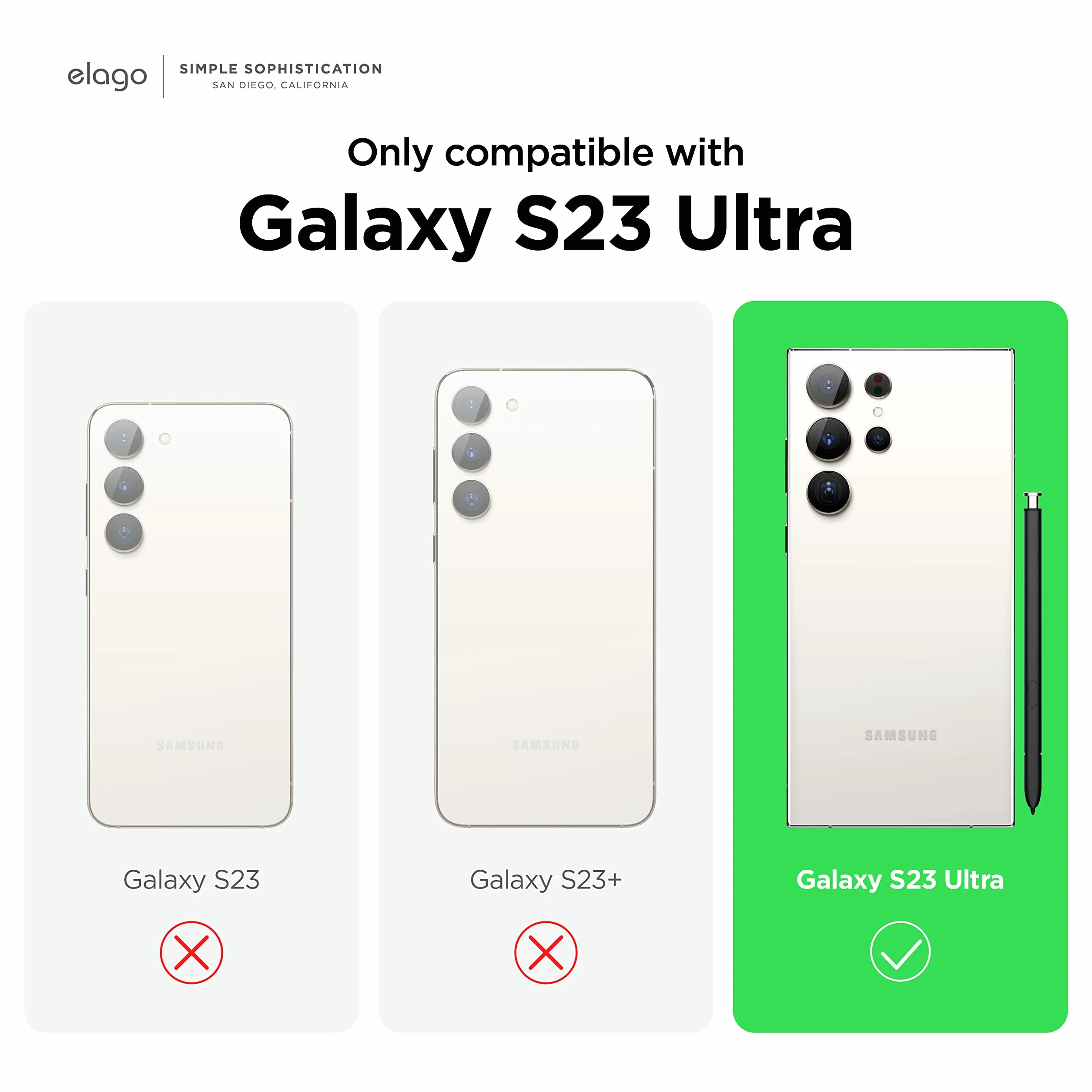 elago Etui z płynnego silikonu premium do telefonu Samsung Galaxy S23 Ultra, ochrona całej obudowy, 4-warstwowa, odporna na wstrząsy osłona na telefon, miękka wyściółka z mikrofibry, lawendowe