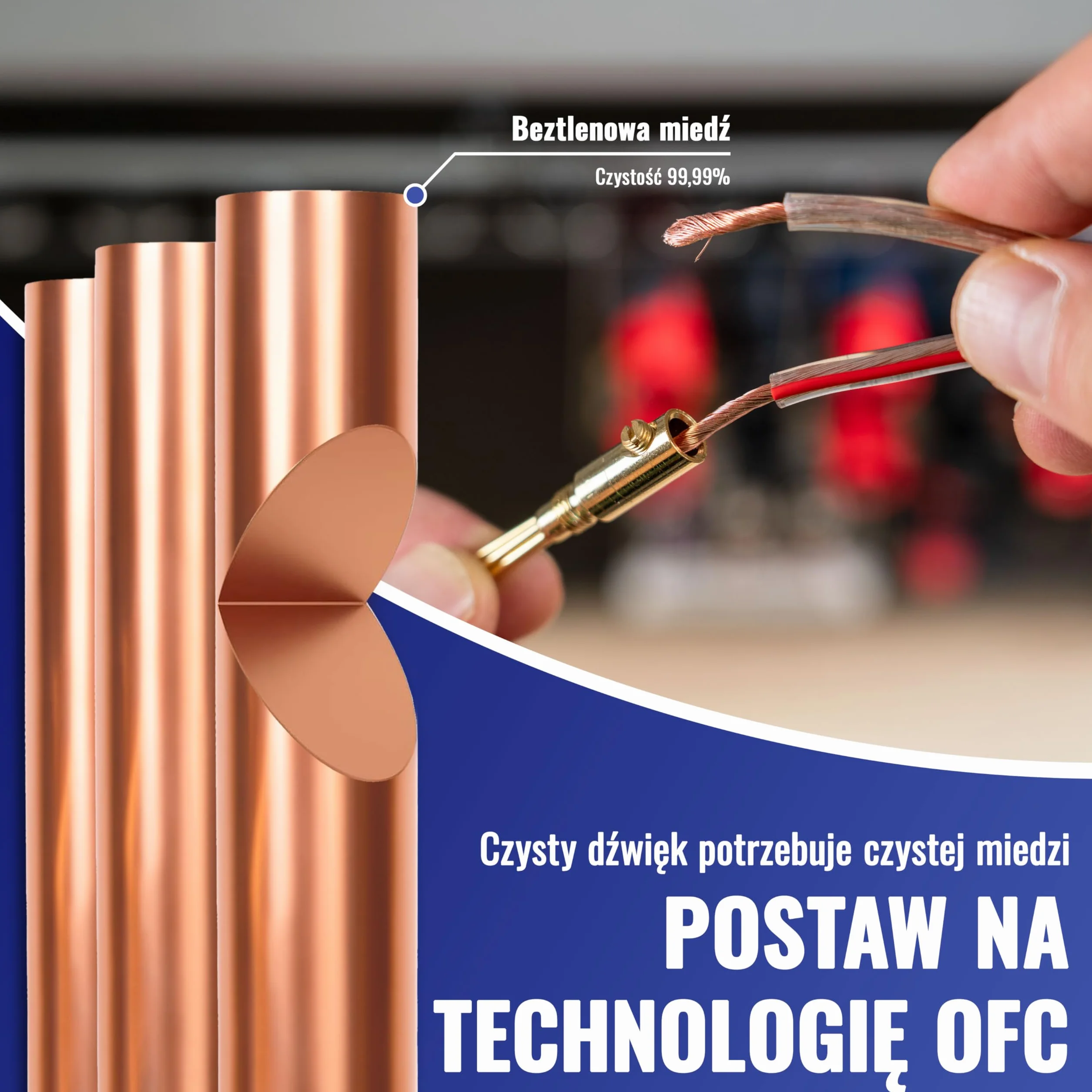 Poppstar kabel głośnikowy 15 m 2x2,5 mm² OFC 99,99%