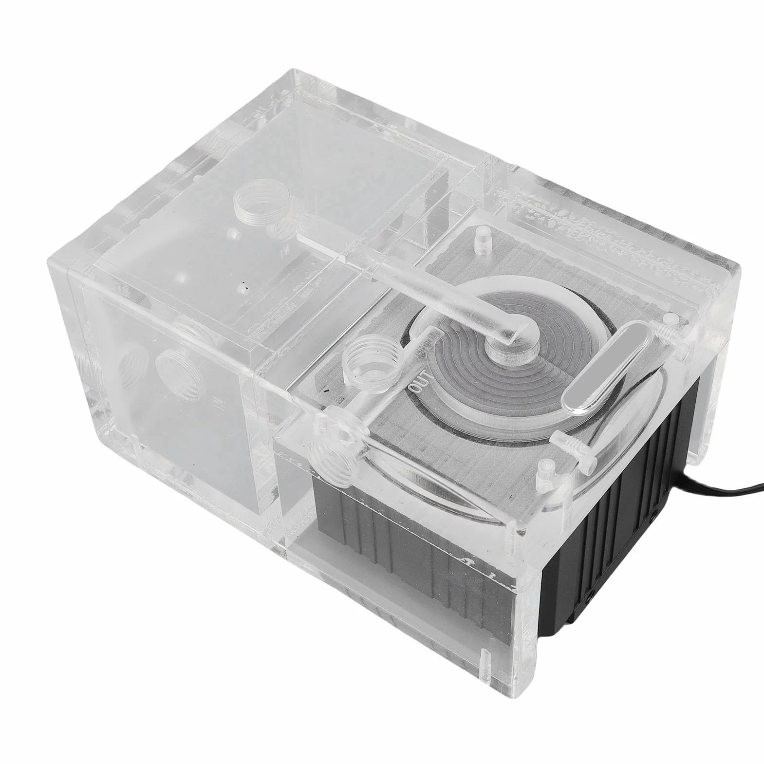 Zestaw Zbiorników Pompy Wodnej do Komputera PC Trwały i Wydajny Zbiornik Odśrodkowej Pompy Wodnej do Komputera do Gier Akryl i Stop Aluminium 150 Ml