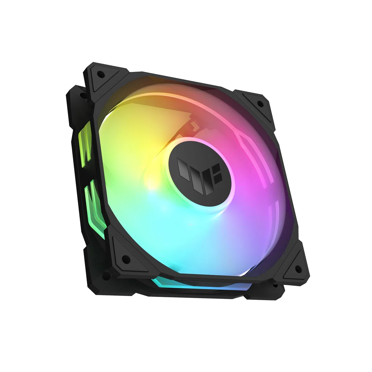 ASUS TUF Gaming TR120 ARGB Standard Blade Black wentylator do obudowy, pojedynczy zestaw (wentylator PC 120 mm, 2000 obr./min, 3,3 mm H2O, strumień powietrza 77,4 CFM, 16 pojedynczo adresowalnych diod