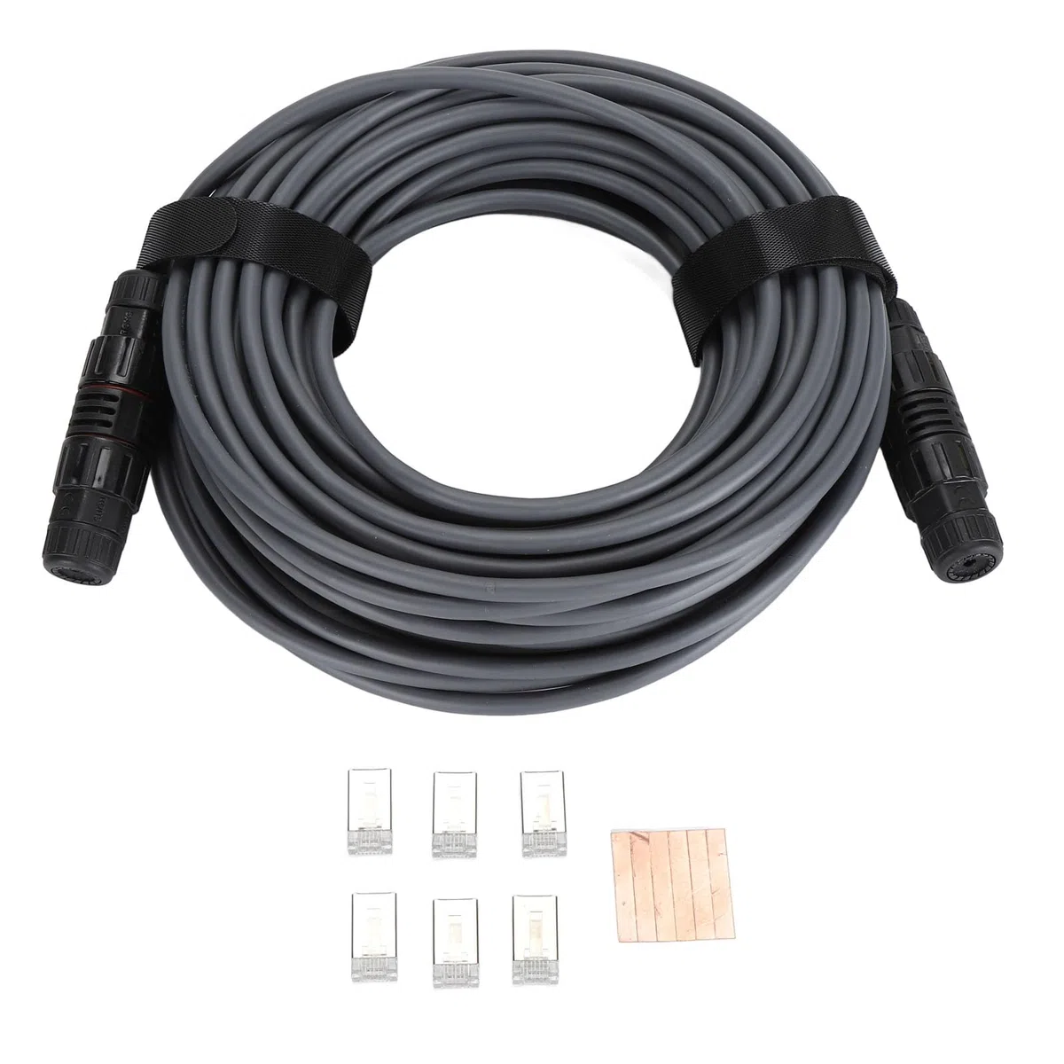 Asixxsix Kabel, Wodoodporny Przedłużacz IP68 o Długości 150 Stóp, Przedłużacz, Kabel Zamienny z Ekranowaniem z Czystej Miedzi, prędkość 1000 Mb/s dla Rectangular Satellite V2