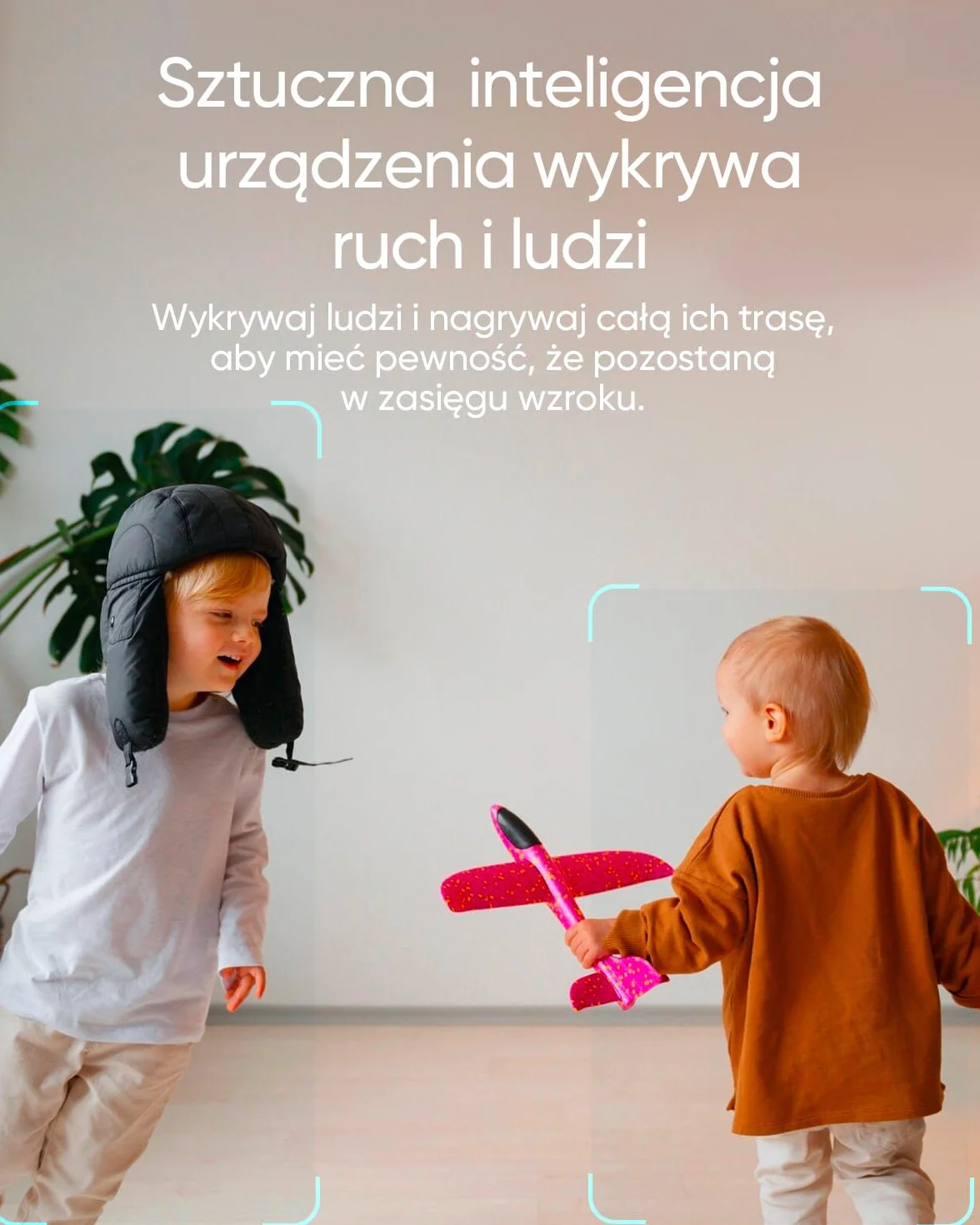 eufy Security C220 Kamera wewnętrzna 2K, obracana 360°, Wi-Fi, wykrywanie ludzi AI