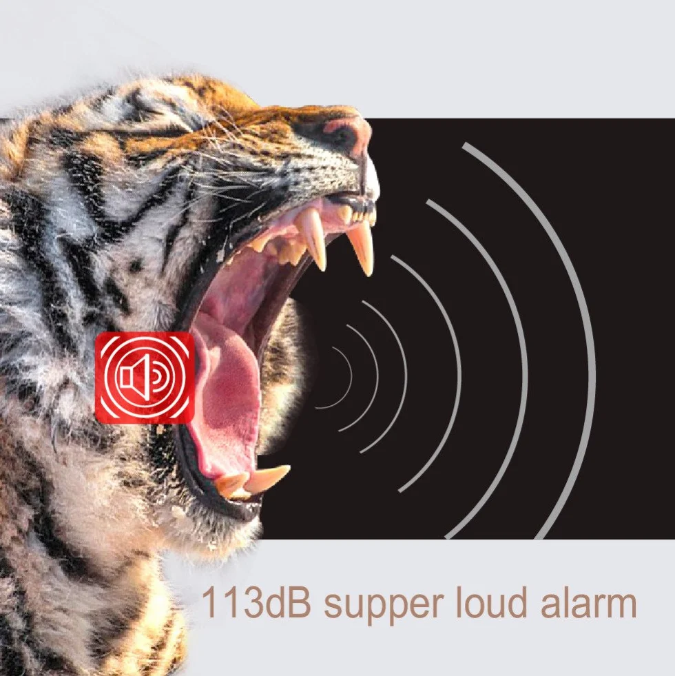 Mengshen Ulepszony alarm rowerowy antykradzieżowy z pilotem, głośny, wodoodporny alarm antywłamaniowy 113 db z regulacją głośności i czułości do roweru, motocykla, skutera, samochodu, przyczepy