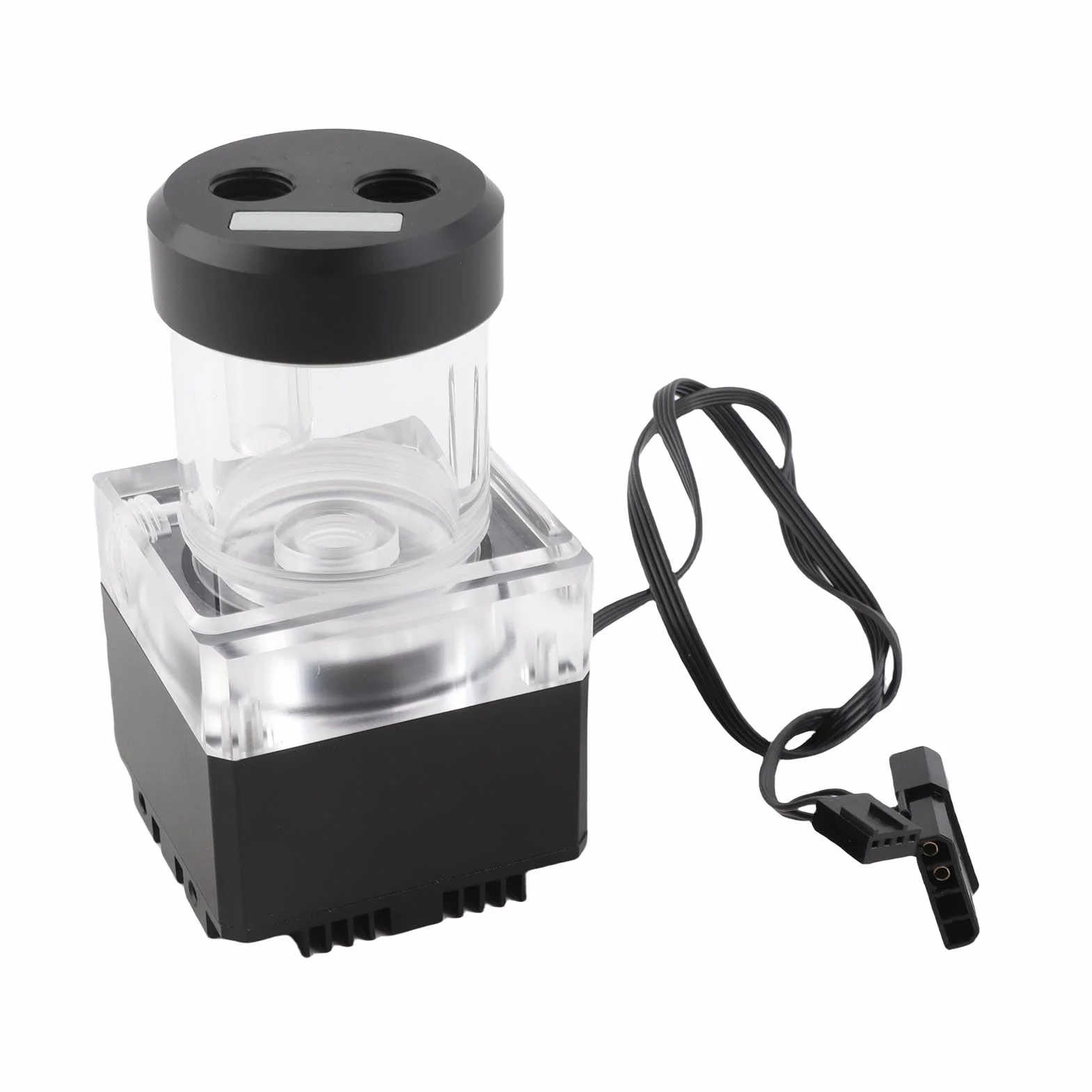 Generic Zbiornik Pompy PC Silne Chłodzenie Pompa Wodna 650L/H 3,5 Metra Głowica Pompy do Komputera Pompa Chłodząca wodą Konfiguracja Gier (12cm)