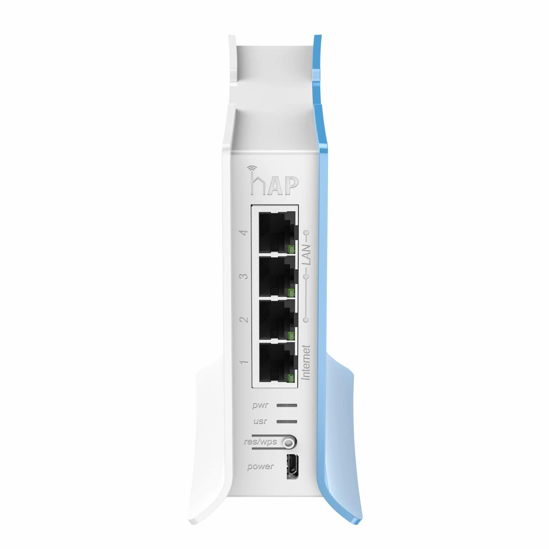Montaż ścienny rb941–2 nd-tc 300 Mbit/s – punkt dostępowy (DSSS, -20–70 °C, IEEE 802.11b, IEEE 802.11 g, IEEE 802.11 N, DSSS, OFDM, Micro-USB, niebieski, biały)