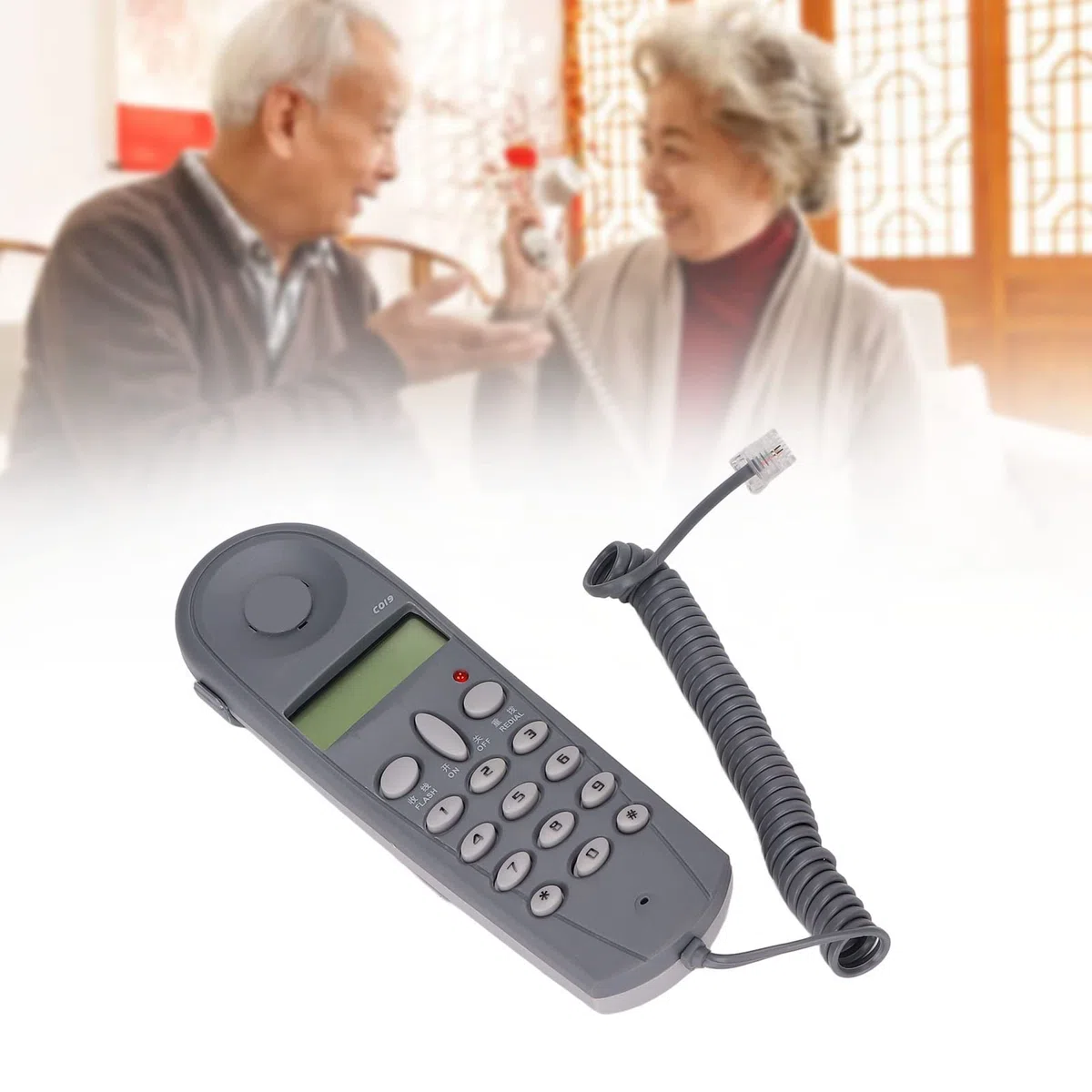 Telefon przewodowy naścienny, telefony naścienne Telefon stacjonarny z redukcją szumów Ponowne wybieranie ostatniego numeru dla domowego biura Hotelowego Salonu