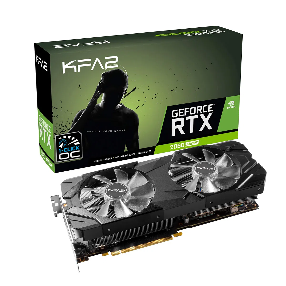 KFA2 26ISL6MPX2EK nVidia GeForce RTX 2060 Super EX 8GB 256-bit GDDR6 PCIe karta graficzna, czarna