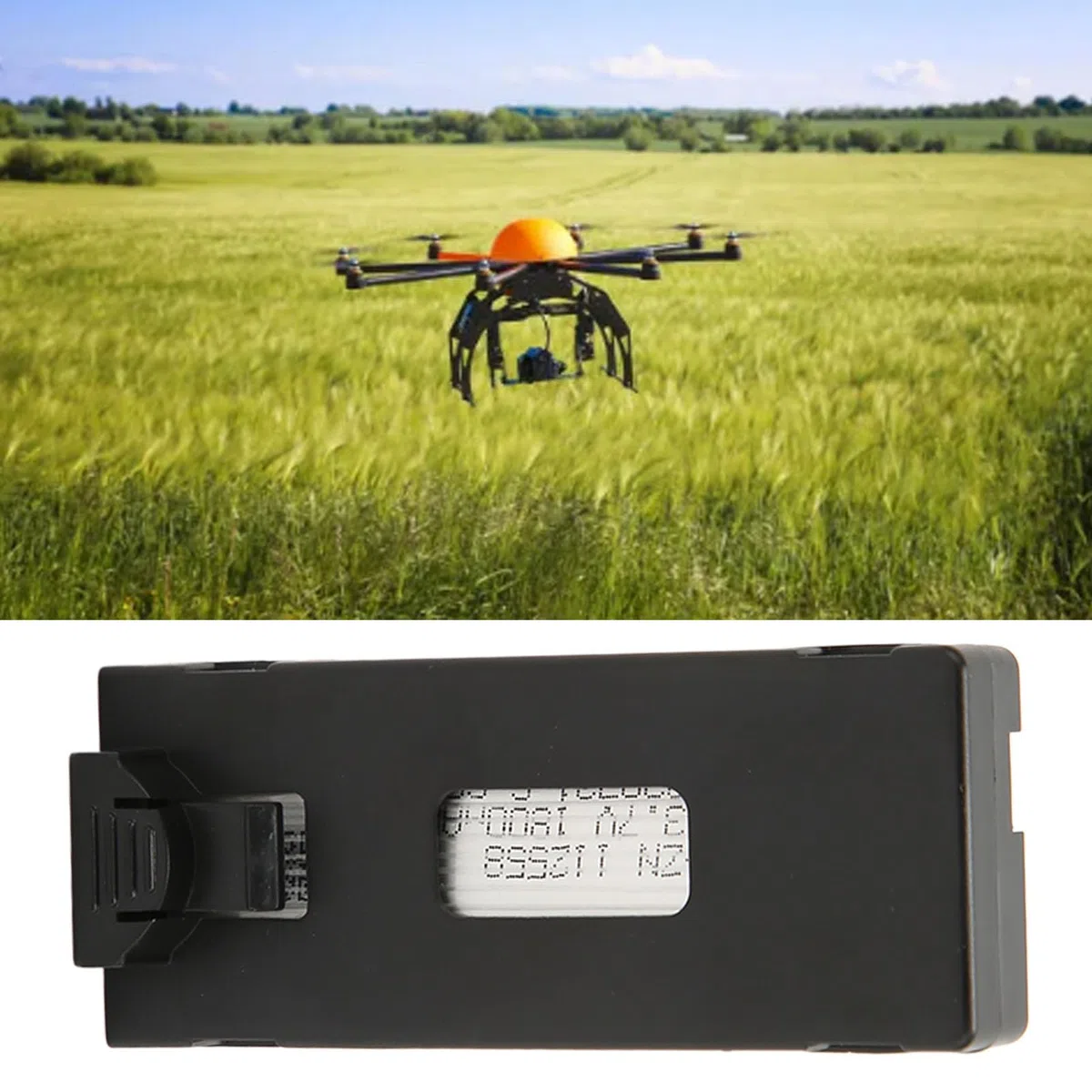 3.7V 1800mAh Bateria do Drona RC dla E88 E525 E99 K3 E100 P1 S98 P7 P10 P8 A13 S11 P8 Bezszczotkowy, Bateria Zapasowa UAV dla A8pro A9pro S1S RC Drone (Czarny)