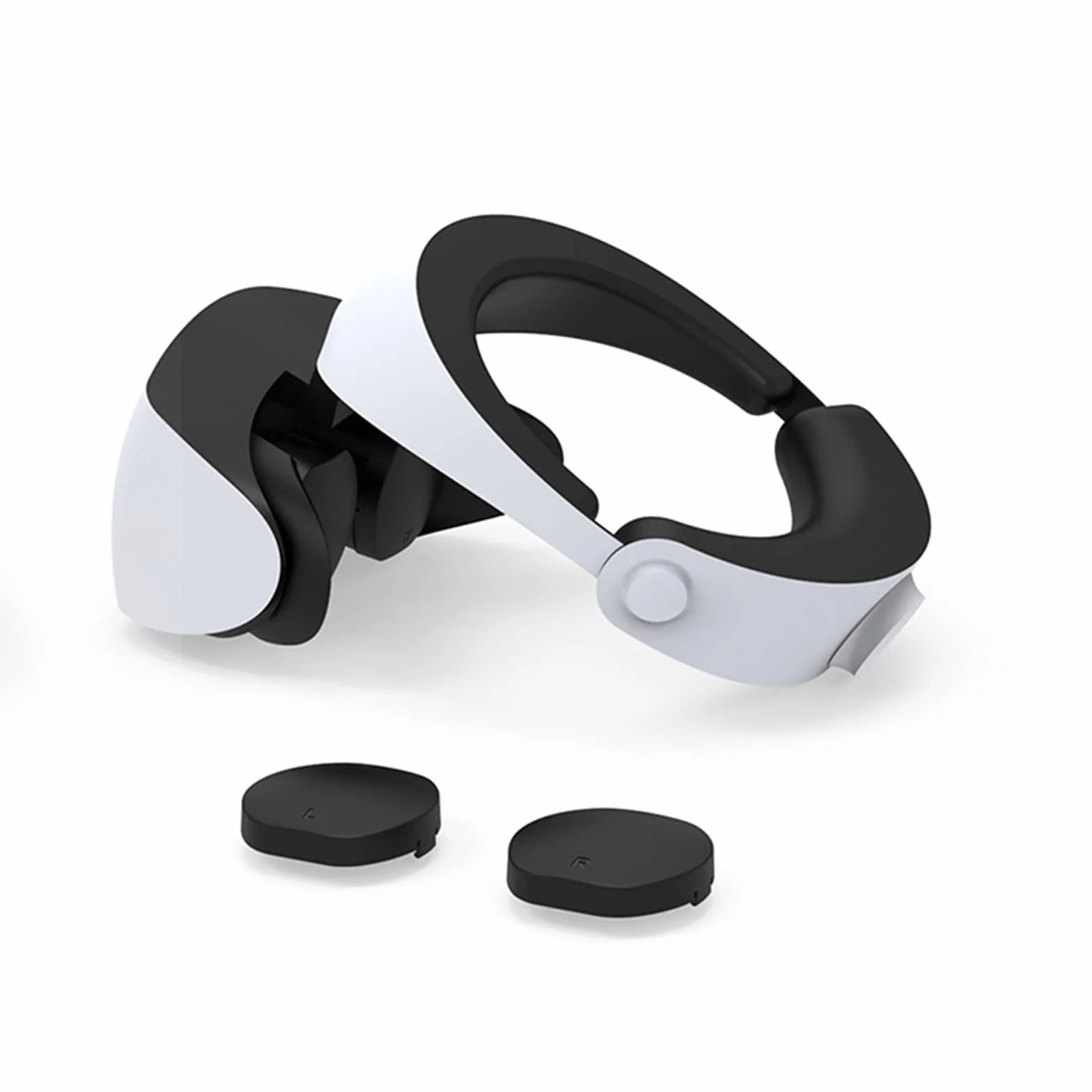 HUAYUWA VR Protceive etui kompatybilne z PS VR2 osłona obiektywu z korpusem zestawu słuchawkowego silikonowe etui i kontroler, antypoślizgowe podkładki silikonowe