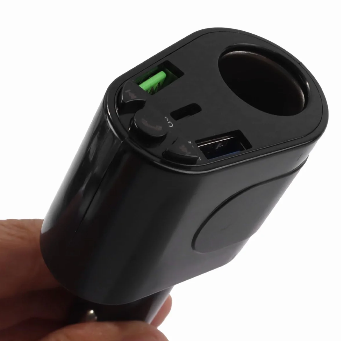 Ubric Transmiter FM Auto Bluetooth PD typ C szybka ładowarka do gniazda zapalniczki samochodowej wskaźnik napięcia