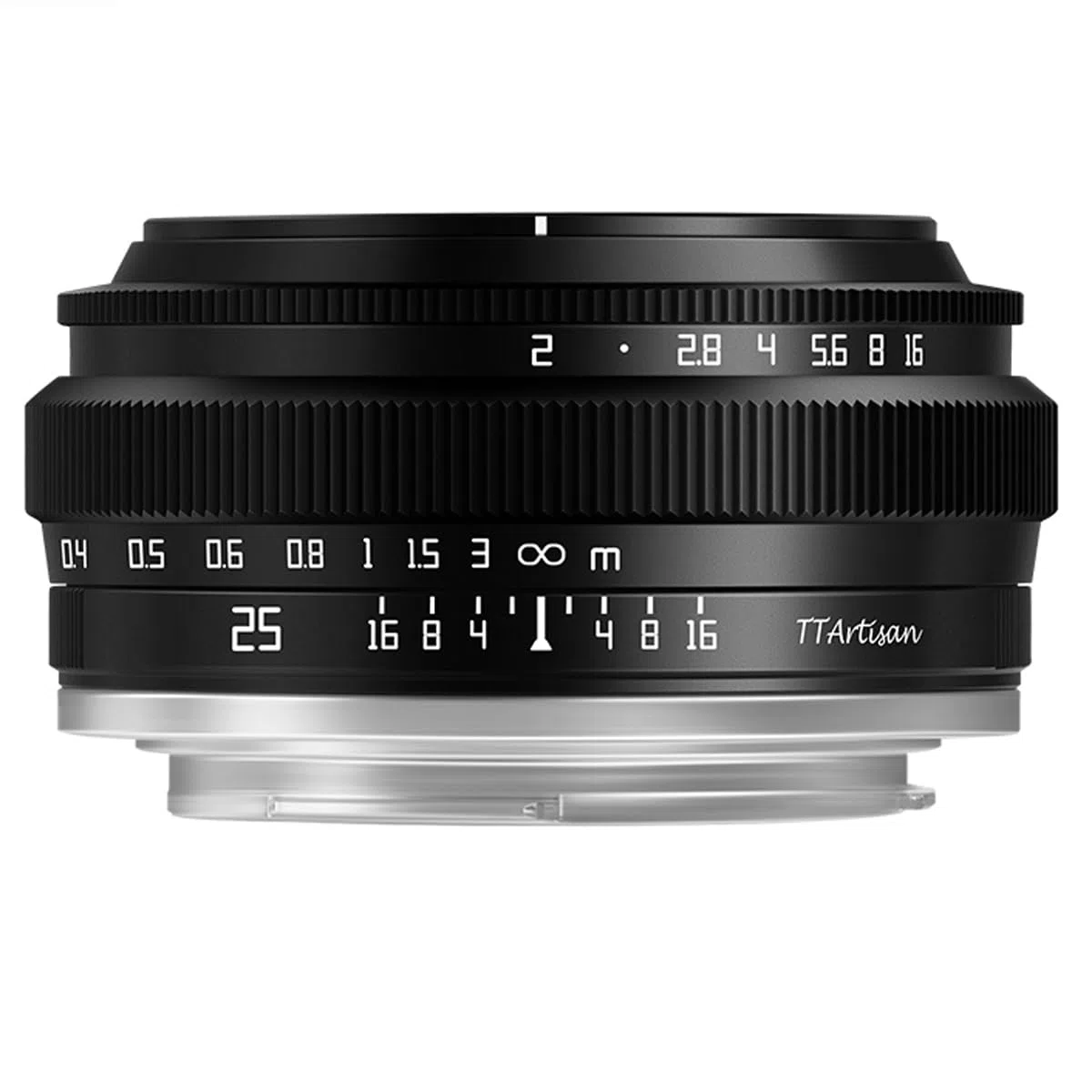 TTArtisan APS-C 25 mm F2 metalowy obiektyw kompatybilny z mocowaniem Fuji X - czarny
