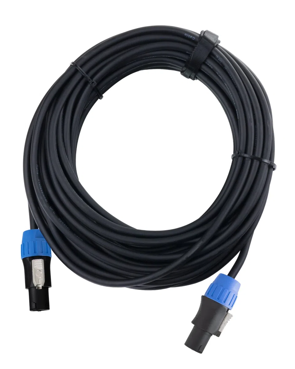 Pronomic BOXSP2-15 kabel głośnikowy DJ PA (profesjonalny kabel głośnikowy, kompatybilny z Speakon, długość 15 m, odporny na kwasy i oleje, tuleje zaciskowe)