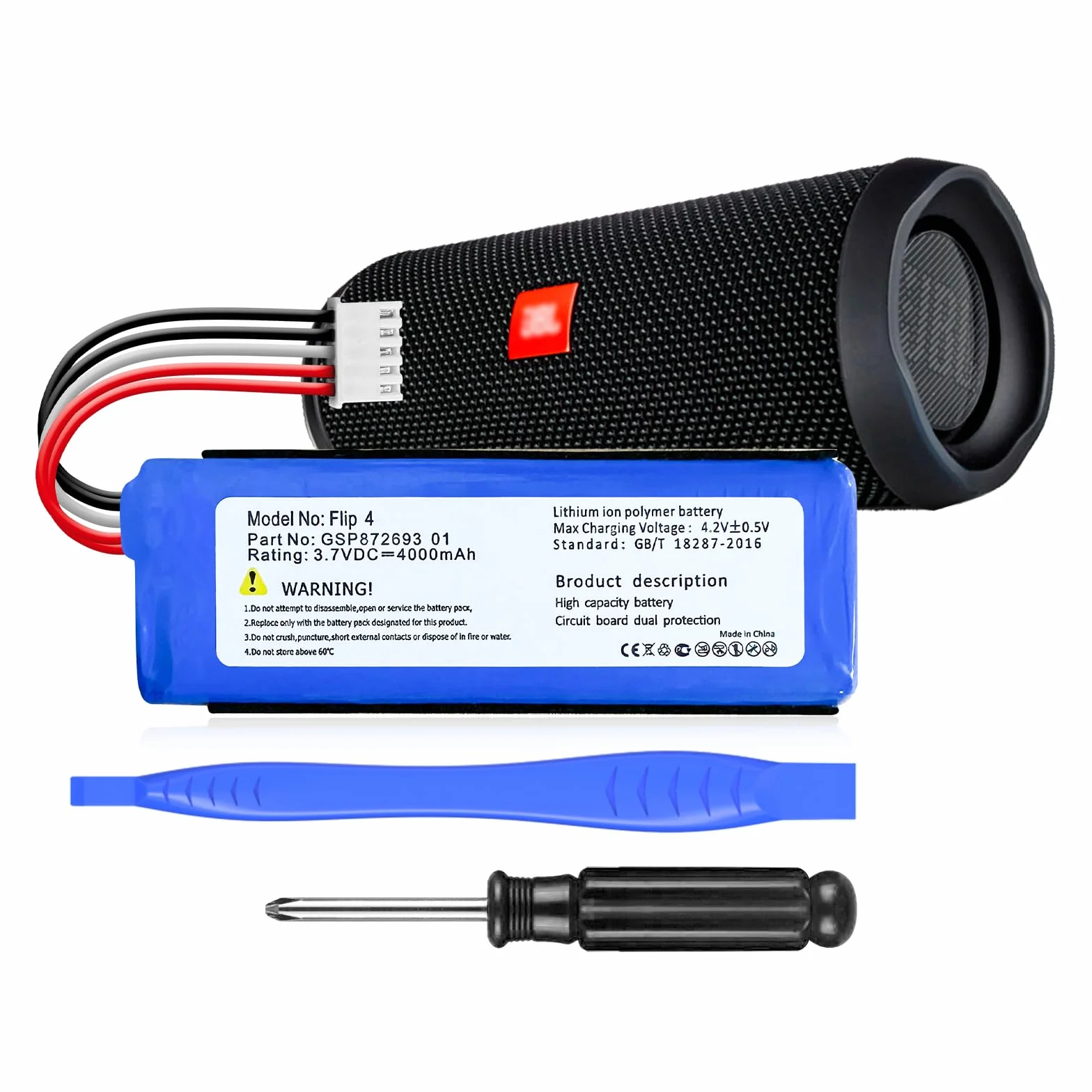 Bateria 4000 mAh do JBL Flip 4 Special Edition z narzędziami naprawczymi