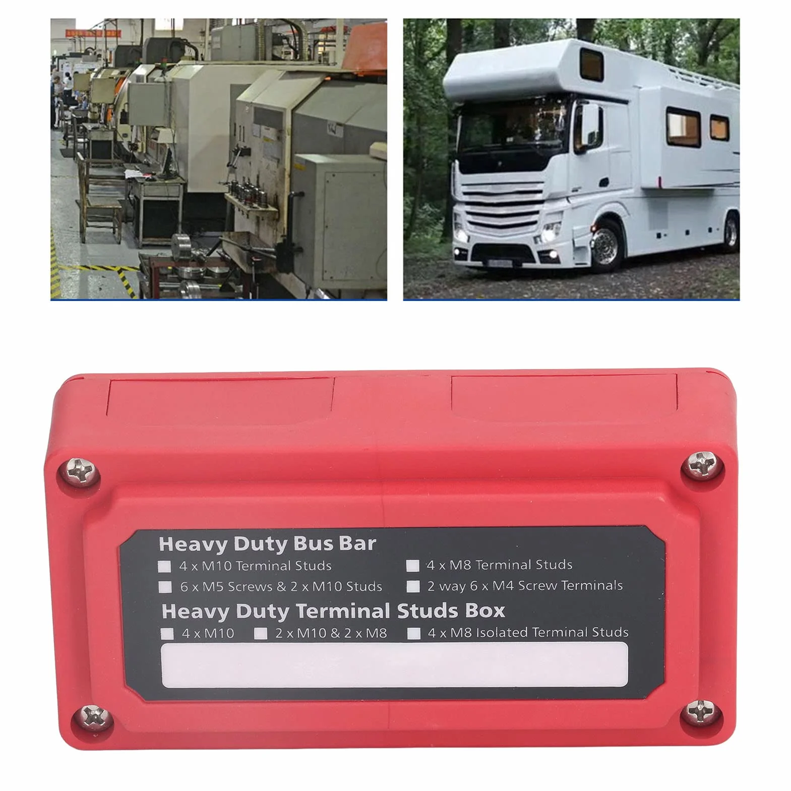 Blok Dystrybucji Zasilania 300A DC 48V M8 BusBar Box