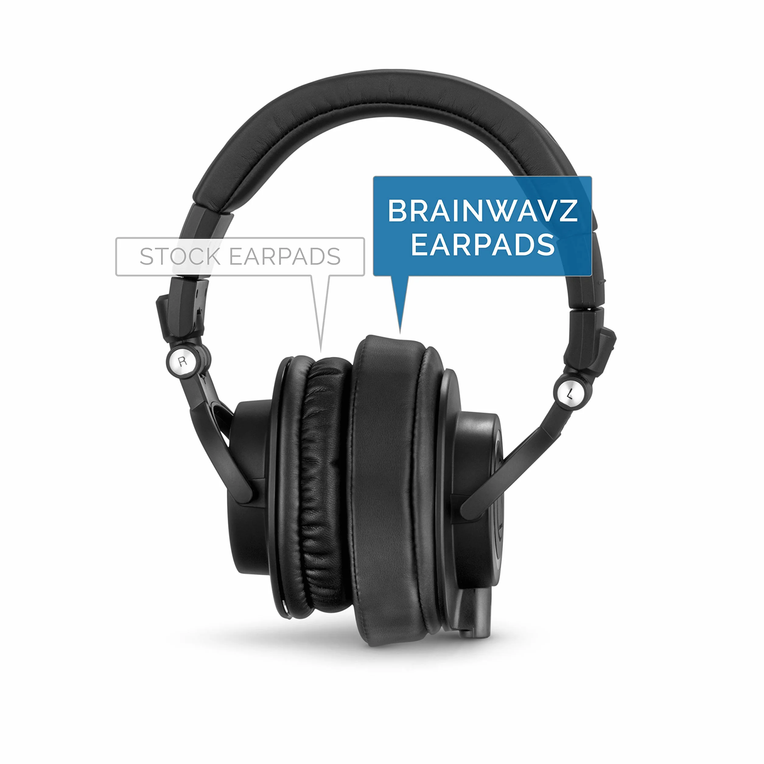 Brainwavz Nauszniki zamienne z pianki pamięciowej do ATH M50X, M40X, M30X, HyperX, SHURE, AKG