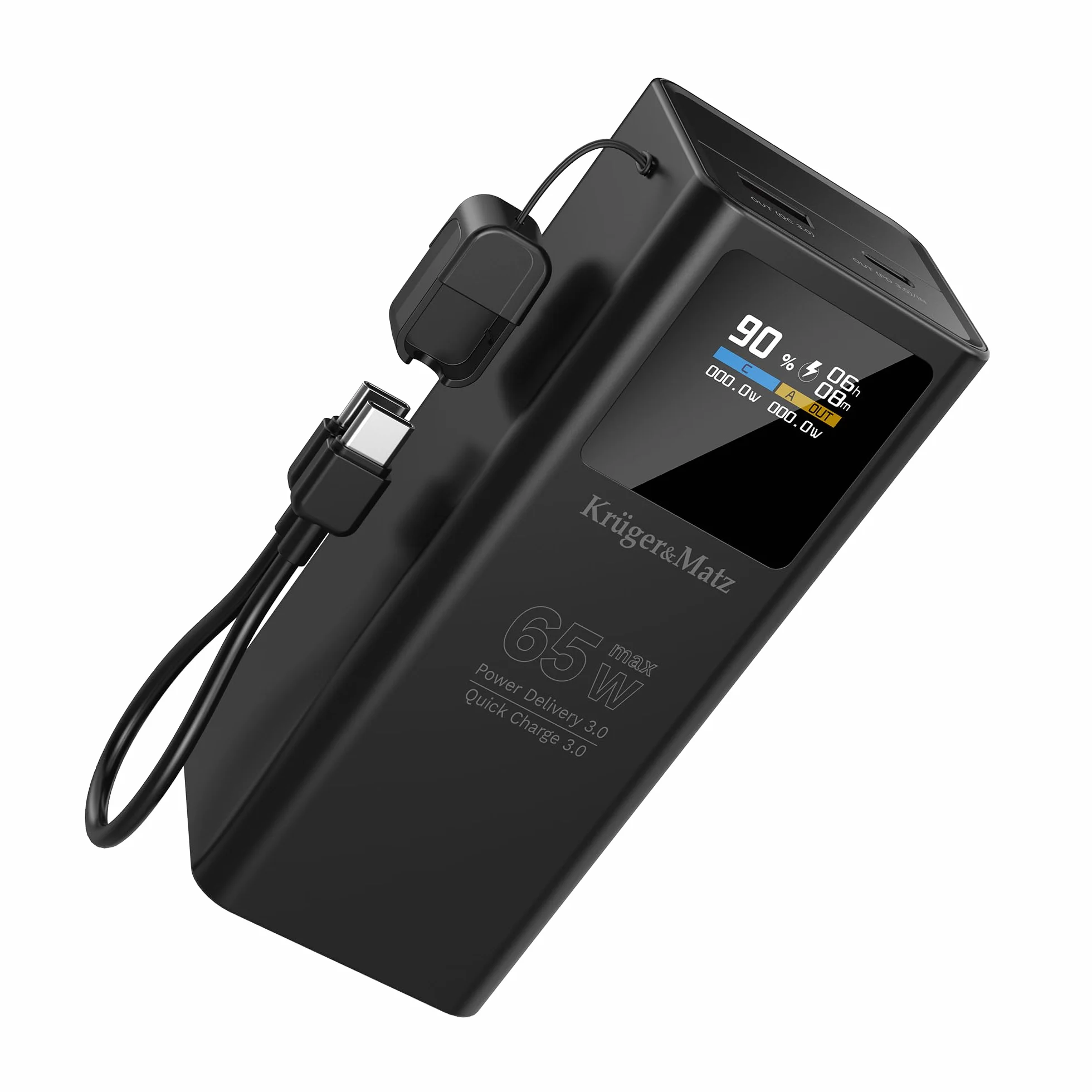 Krüger&Matz PowerBank 20000 mAh Li-pol 65W z funkcją QC oraz PD KM0914