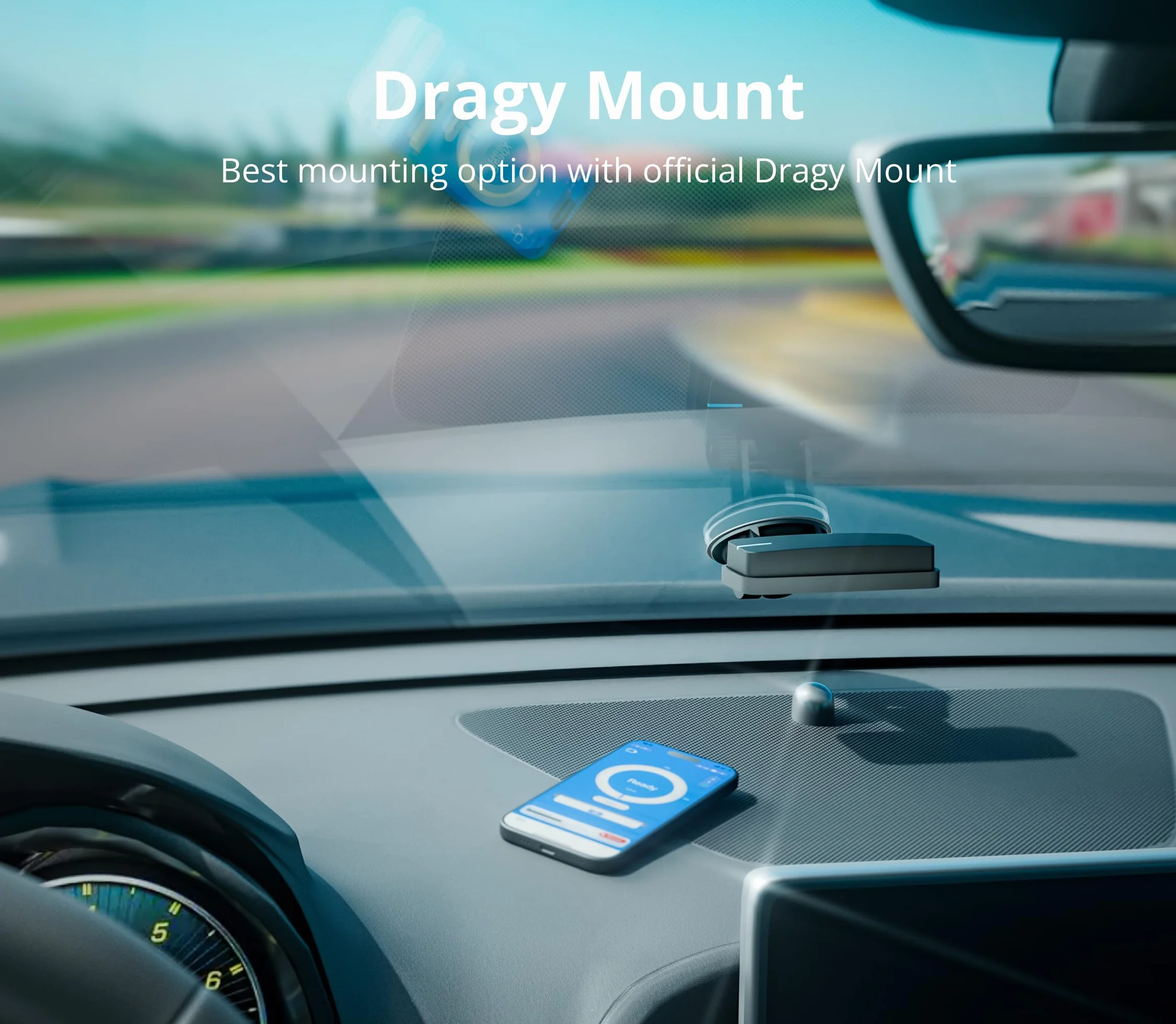Dragy DRG69/70 Series Uchwyt Montażowy z Przyssawką Okienną do Miernika Wydajności GPS