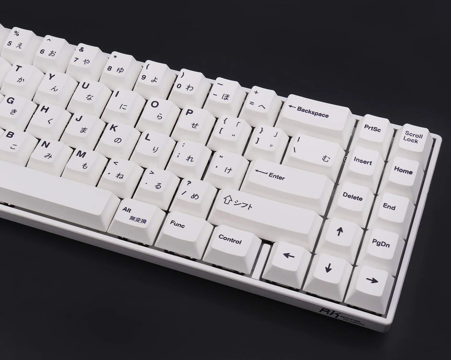 Gliging 135 Keys PBT Japanese Keycaps Cherry Profile DYE-Sub White Theme Minimalist Style Suitable for Mechanical Keyboard