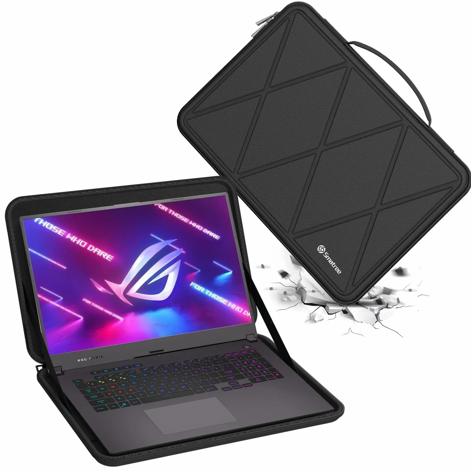 Smatree Twarde etui ochronne EVA kompatybilne z 40.6 cm ASUS Zenbook Pro 16X OLED UX7602, do ASUS ExpertBook B5 B5605 40.6 cm, wodoodporna i antywstrząsowa torba na laptopa (X8283T)